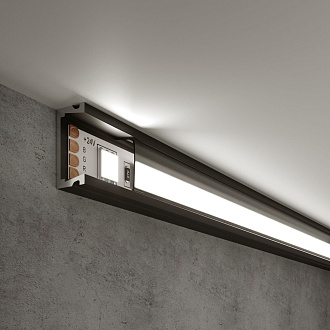 Накладной алюминиевый профиль 2000*15*6 мм черный/черный для светодиодной ленты LL-2-ALP006 Elektrostandard