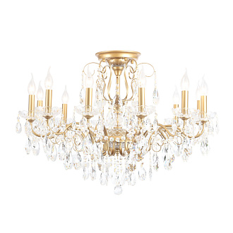 Светильник потолочный 88*62 см, 12*E14*40W Золото Crystal Lux MONTANA PL12