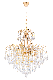 Люстра 610*660-1000, 6*E27, 40W Sfera Sveta Хрусталь (Эконом) 2154/6 FGD, Золото