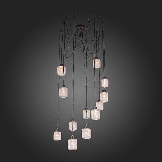 Подвесная люстра Диаметр 150 см ST Luce Forto SL193.303.12 Черный/Латунь