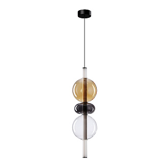 Светильник подвесной 16*60 см, 1 LED*12W, 3500 К, Arte Lamp Vassoio A6835SP-12SM, Черный