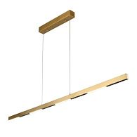 Линейный светильник 120*5*40-130 см, 1*LED, 28W, 4000K, Aployt Noella APL.051.13.28, латунный