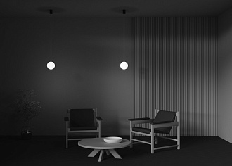 Светильник 10 см, 5W, 4000K, Maytoni Luna P039PL-5W4K-10-B, черный