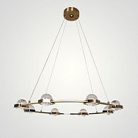 Подвесная люстра WALSH L9 90*90*150 см, 9*LED*5W, 3000K, ImperiumLoft walsh01, Латунь