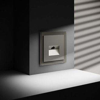 Розетка компьютерная встраиваемая Voltum S70 RJ45 кат.6, шелк пластик Soft touch VLS060104