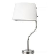 Настольная лампа 53 см, Loft IT Hilton 10527T Nickel, никель