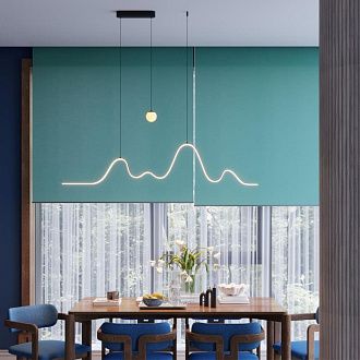 Подвесной светильник 150**200- см, 2*LED*37W, 3000K, Odeon Light Moonlight 7181/37L, черный