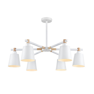 Люстра потолочная 80*51 см, 6*E27 Lumion ROSALINA 8097/6C белый