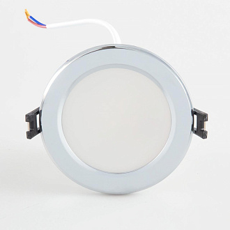 Светильник встроенный 11*4,2 см, LED*7 W, 3000-5500-4000 К, Хром Citilux Акви CLD008111V, вр 9 см