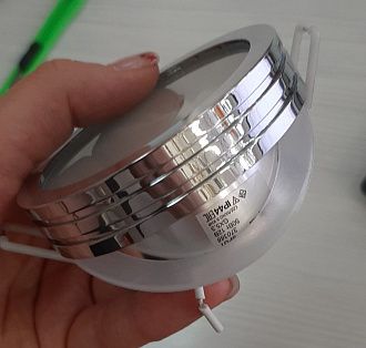 Встраиваемый светильник NOVOTECH DAMLA 370388, GX5.3, хром, вр 6,5 см