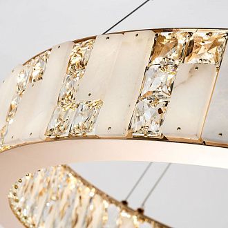Подвесная люстра 80x50см, LED, 45Вт, 3000 / 6000K, Modelux ML.6985.800P GD Золото