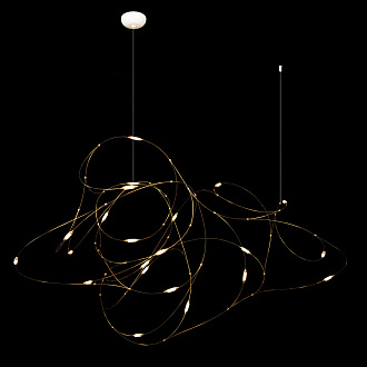 Подвесной светильник 85*135*80 см, 21*LED*0,5W 3000K LOFT IT Flock of Light 10309/21 бронза, белый