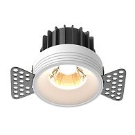 Встраиваемый светильник 11,5-6 см, LED*12W, 2700K, Maytoni Round 60° DL058-12W2.7K-TRS-W, Белый, вр 7,5 см