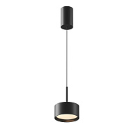 Подвесной светильник 12*12*16,4 см, LED, 12W, 3000К, Maytoni Technical Glare P102PL-12W3K-B черный