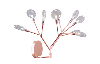 Бра 42*35 см, Crystal Lux EVITA AP9 COPPER/TRANSPARENT Медь