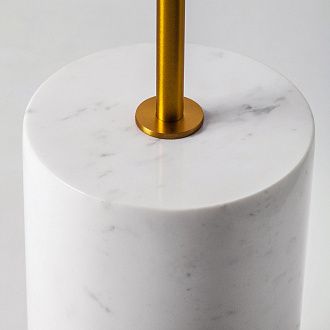 Торшер 35*140 см, 5W, 3000K, Lightstar Marmara 801713, Золото; Белый