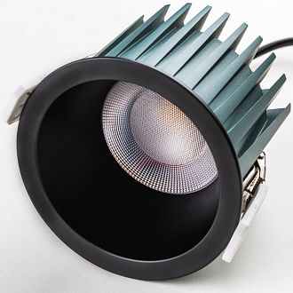 Светильник LED IP44 *8,3*- см, LED*W, 4000K, Lightstar Ciclone 385647, Черный; Черный матовый, вр 7,5 см