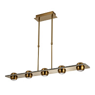 Подвесной светильник 90*12*70 см, LED 50W, 3000 / 6000K, Бронза LED4U L7515-11 AB