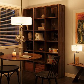 Настольный светильник 28*48 см, 2*E14*40W, K, Maytoni Glamping MOD437TL-02B, Черный