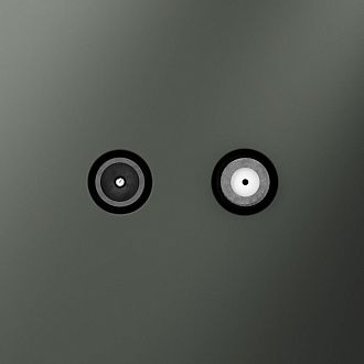 Розетка телевизионнная встраиваемая Voltum S70 оконечная TV+SAT, титан пластик Soft touch VLS060406