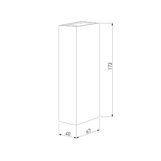 Уличный настенный светильник Blaze LED 3000K черный IP65 35136/W черный Elektrostandard  4690389219061, a072074
