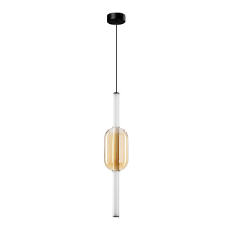 Светильник подвесной 16*60 см, 1 LED*12W, 3500 К, Arte Lamp Rigla A6837SP-12AM, Черный