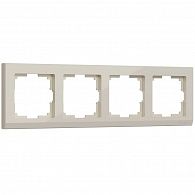 W0041803 Рамка на 4 поста Stark, слоновая кость Werkel, 4690389161896