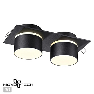 Встраиваемый светильник Novotech LIRIO 370719, черный