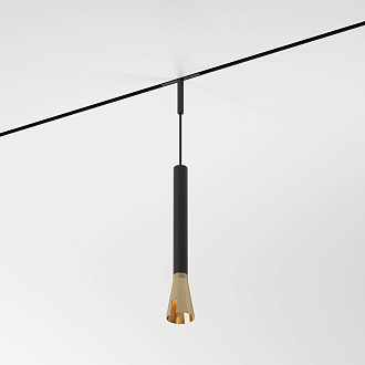 Светильник 4 см, 3W, 3000K, Elektrostandard Mini Magnetic 85165/01, черный-латунь