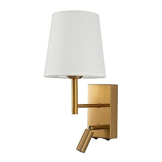 Бра 17*23*36 см, Е27/LED 60Вт+3ВтW, 4000K, Бронза LED4U L2302-2 AB
