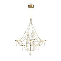 Подвесной светильник 80-170 см, LED*18W, 3000K, Freya Amela FR6138PL-L21BS, Латунь