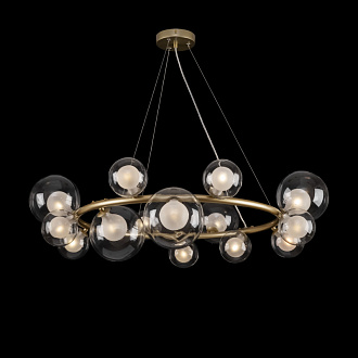 Подвесная люстра Freya Duo FR5139PL-14MG, диаметр 87 см, золото