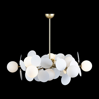 Подвесная люстра Loft IT Matisse 10008/12 white, диаметр 75 см, золото-белый