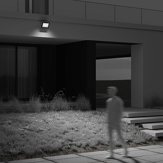 Прожектор 27 см, 100W, 6500K, Maytoni Flood FL001-L100B6K, черный