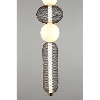 Подвесной светильник 22*130-230 см, 1*LED, 28W, 3000K, Aployt Nikusia APL.658.06.28, черный