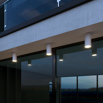 Накладной светодиодный влагозащищенный светильник IP65 35129/H белый Elektrostandard