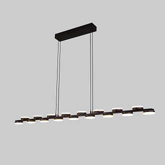 Подвесной светильник 119*6,9*150 см, *LED, 52W, 3000 Eurosvet Tapioca 90332/17, черный