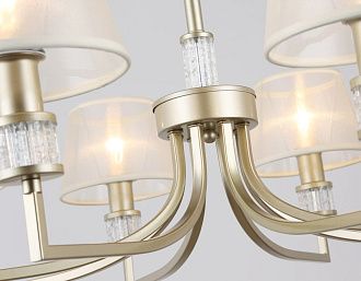 Подвесная люстра с абажурами **75- см, 8*E14*40W, K, Ambrella Light High Light LH71217, золото