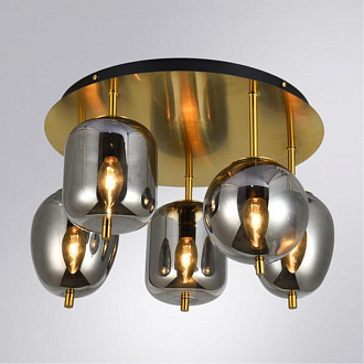 Светильник потолочный 47*30 см, 5*E14 медный Arte Lamp Freddie A2231PL-5PB