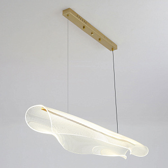 Линейно-подвесной светильник 113*35 см, 1*LED 4000K Lussole Bradford LSP-7294 матовое золото