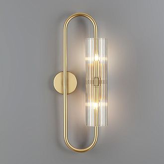 Бра 17,5*40 см, 2*G9 Lumion TORONTO 6560/2W золотой, прозрачный