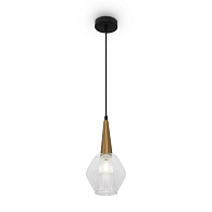 Светильник 15 см, Freya Copita FR8007PL-01GB, золото-черный