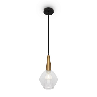 Светильник 15 см, Freya Copita FR8007PL-01GB, золото-черный