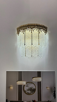 Бра 1*LED*20W, 3700К, 1506lm Odeon Light Cleo 5091/20WL, золотой