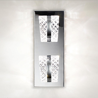 Бра 15*15*38 см, 1 LED*8W, 4000 К, Odeon Light Mirage, хром 5029/8WL