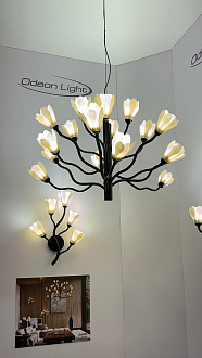 Бра 5*G4 LED*5W Odeon Light Gardi 5090/5W, черный матовый