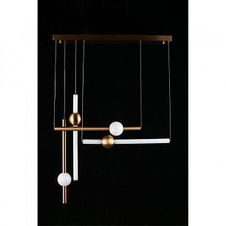 Подвесной светильник 85*15*90-250 см 50W, 3000K, Aployt Zhozefin APL.038.06.50, бронзовый