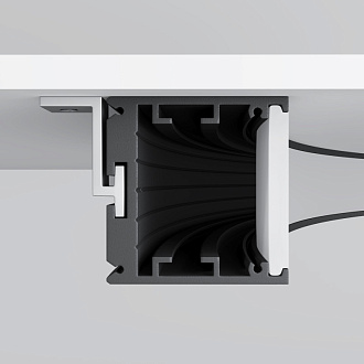 Радиусный профиль ALM-3535R-B-IN-90°-1.5M 3,5*3,5*118,75 см, Maytoni Led Strip черный