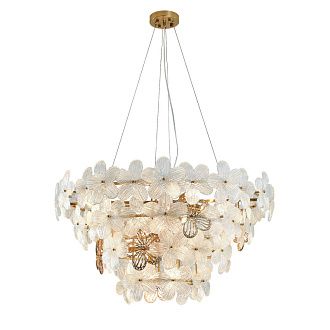 Подвесная люстра 81*81*144 см, 10*E14, 600W, Indigo FIORI V000556 бронзовый, 12049/10P Brass