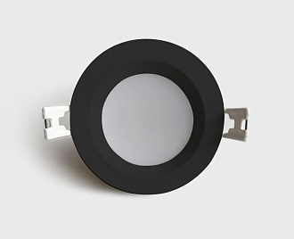 Влагозащищенный светильник 9*7,5 см, ITALLINE IT08-8018 black 4000K, вр 8 см